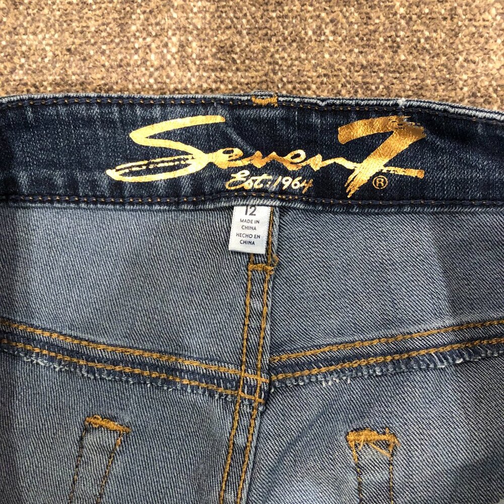 Seven7 Tower Straight Crop Jeans, Size 12 - Picture 8 of 9